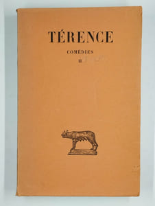 Comédies. Tome I. Andrienne - Eunuque. [Tome II. Heautontimoroumenos - Phormion]. [Tome III. Hécyre - Adelphes]. COMPLET en 3 vol.
