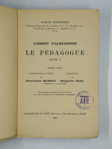 Le Pédagogue. Livre I.
