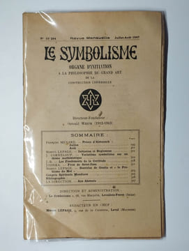 Le symbolisme n° 10/264. Juillet-août 1947.. LEPAGE Marius (rédac.),