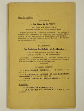 Diagnostic par les couleurs et les métaux.. LEPRINCE Albert (Dr.),