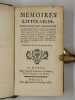 M&eacute;moires litt&eacute;raires, contenant des r&eacute;flexions sur l'origine des nations, tir&eacute;es de leur langage; plusieurs dissertations sur la pierre philosophale, ...