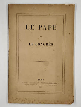 Le Pape et le congrès.. LA GUERONNIERE Arthur de,