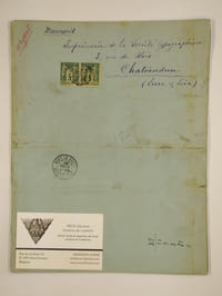 dipe et le Sphinx par le sar Péladan. MANUSCRIT de l'article publié dans lArtiste, octobre 1897.