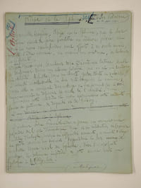 dipe et le Sphinx par le sar Péladan. MANUSCRIT de l'article publié dans lArtiste, octobre 1897.