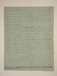 dipe et le Sphinx par le sar Péladan. MANUSCRIT de l'article publié dans lArtiste, octobre 1897.