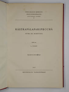 Rastrapalapariprccha. Sutra du Mahayana.