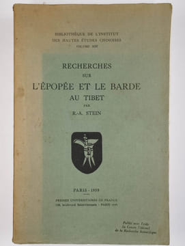 Recherches sur l'épopée et le barde au Tibet.. STEIN R.-A.,