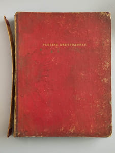 Cahier de musiques manuscrit.