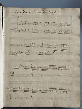Cahier de musiques manuscrit.. GODTFURNEAU Pauline,