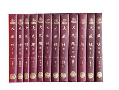 Dàzàngjing Suoyin. Index du Canon bouddhique (Tripitaka). 25 Vol. (SEULS sur 31) 1 à 19 et 21, 23, 24, 26, 28 et 31.