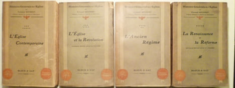Histoire générale de l'Église. Tome I: Les Origines chrétiennes; Tome II: Les Pères de l'Eglise, Ive et Ve siècles; Tome III: L'Eglise et le Monde ...