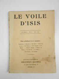 Le Voile d'Isis. 32ème année - n° 87 - Mars 1927.