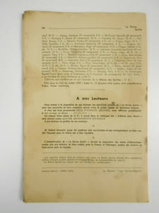 La Revue Spirite. Journal d'Etudes Psychologiques. 80ème année : août 1937.