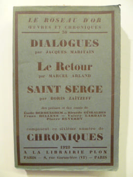 Le Roseau d'Or. (uvres et Chroniques -30). (1ère série, 30ème titre). Sixième numéro.. LE ROSEAU D'OR (UVRES ET CHRONIQUES),