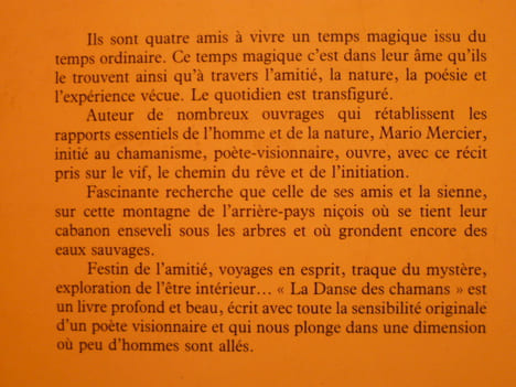 La Danse des Chamans ou le festin des poètes.. MERCIER Mario,