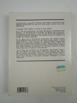 Dictionnaire de la Franc-Maçonnerie et des Francs-Maçons.. MELLOR Alec,