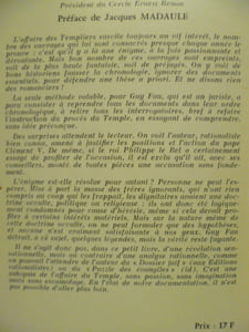 L'Affaire des Templiers.