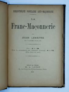 La Franc-Maçonnerie.