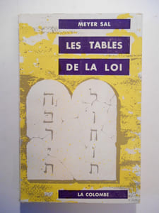 Les tables de la loi.
