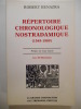 Répertoire chronologique Nostradamique (1545 - 1989).. BENAZRA Robert,