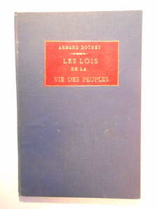 Les Lois de la vie des peuples.