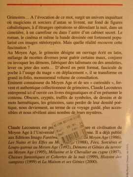 Le Livre des Grimoires. De la magie au Moyen Age.. LECOUTEUX Claude (Présenté et commenté par),
