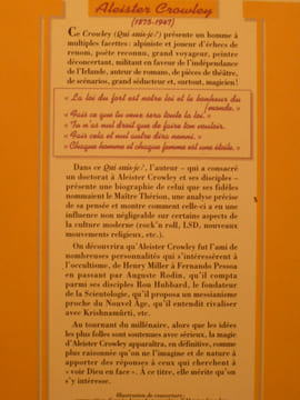 Qui suis-je ? Crowley.. BOUCHET Christian,
