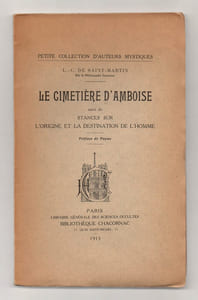 Le Cimetière d'Amboise. Suivi de Stances sur l'Origine et la Destination de l'Homme.
