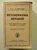 Psychopathia sexualis. Étude médico-légale à l'usage des médecins et des juristes.. KRAFFT-EBING R. von (Dr.),