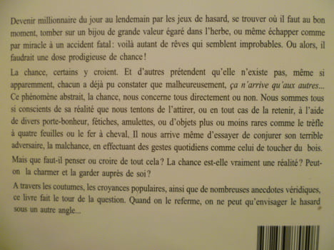 Le livre de la chance.. VANGH Aba,