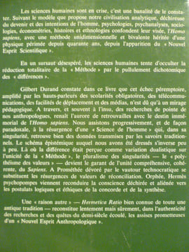 Science de l'homme et tradition. Le nouvel esprit anthropologique.. DURAND Gilbert,