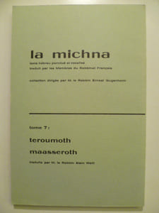 La michna. Tome 7.