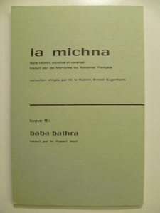 La michna. Tome 9.