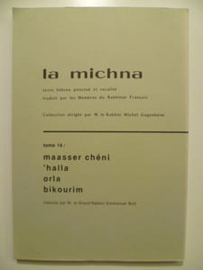 La michna. Tome 14.