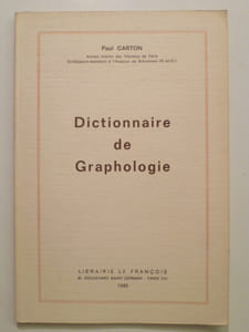 Dictionnaire de graphologie.