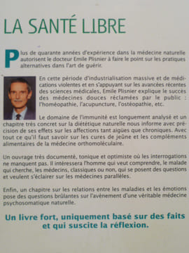 La santé libre. Médecine naturelle : un médecin témoigne.. PLISNIER Émile (Dr.),