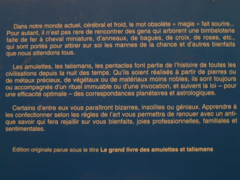 Amulettes et talismans. Leurs pouvoirs et leurs magies.. ORIS Edmond,