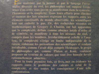 Puissance et limites de la raison. Le problème des valeurs.