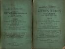 BIBLIOTHEQUE ROCHEBILIERE 1ère et 2ème PARTIE 1882-1884 2 CATALOGUES VENTES. Rochebilière