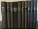 BULLETINS DE LA SOCIETE DES ANTIQUAIRES DE PICARDIE 1937-1956 10 volumes. 