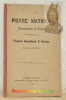 Pierre Mathieu, historiographe de France. Fragment biographique & littéraire.. KOHLER, Xavier.