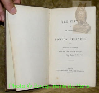 The City; or, the Physiology of London Business; with Sketches on ‘Change, and at the Coffee Houses.