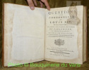 Questions sur l’ordonnance de Louis XIV, du mois d’Avril 1667, relatives aux usages des cours de Parlement, et principalement de celui de Toulouse. ...
