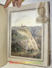Album de 6 aquarelles et de 10 lavis originales, anonymes, datées de 1834, vues de sites suisses (11) et français (5), le reste de l’album est resté ...