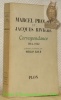 Correspondance 1914 - 1922. Présentée et annotée par Philip Kolb.. PROUST, Marcel. - RIVIERE, Jacques.