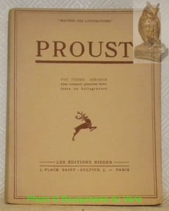 Proust. Recherche sur la cération intelectuelle. Avec soixante planches hors-texte en héliogravures. Collection Maitres des Littératures, 7.