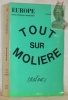Revue Europe: Tout sur Molière. Nos. 385-386 de mai-juin 1961: Le jeune Molère. - Nos 441-442 de janvier-février 1966: Molière combattant. - Nos. ...