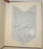 Un album et un cahier contenant des lettres et document d’Anatole France. Les lettres et cartes sont adressées à  Marcel Le Goff, auteur d’un livre ...