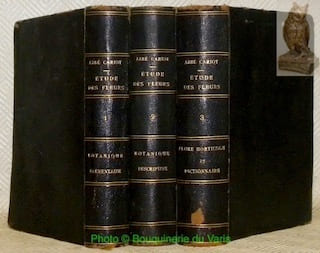 Etude des fleurs. Botanique élémentaire, descriptive et usuelle. Quatrième édition entièrement revue et considérablement augmentée. Tome premier: botanique élémentaire et clefs analytiques. Tome deuxième: botanique descriptive. Tome troisième: flore horticole et dictionnaire. (3 Volumes, complets).