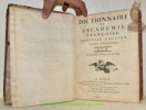 Dictionnaire de l'Académie Françoise. Nouvelle édition. Tome premier, A - K. Tome second, L - Z.. 